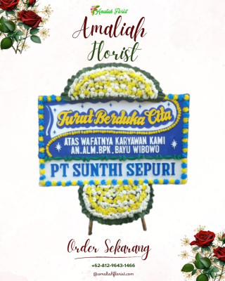 Papan Bunga Duka di Wonogiri