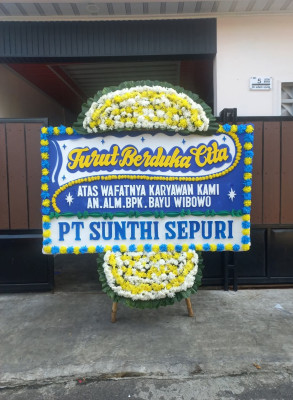 Papan Bunga Duka di Wonogiri
